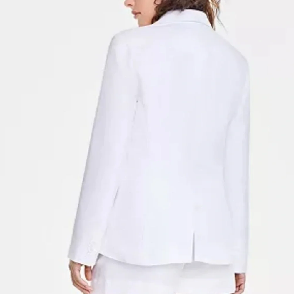 NWT! ON•34th White Linen-Blend Blazer - Size: 18W - Picture 2 of 2